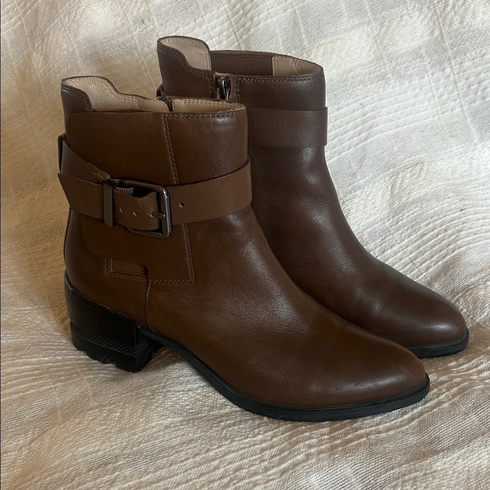 Carolinna Espinosa Brown Leather Ankle Boots (7.5)